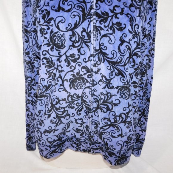 Northern Reflection Womens L Purple Black Velour Full Zip Track jacket - Picture 6 of 10